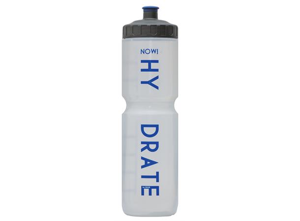Bike HYDRATE Flaske 1000ml, transparent/blå